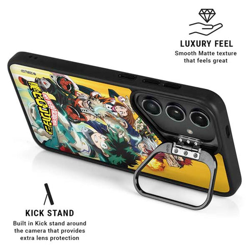 My Hero Academia Deku Squad Season 5 Galaxy S24 FE Kickstand Case